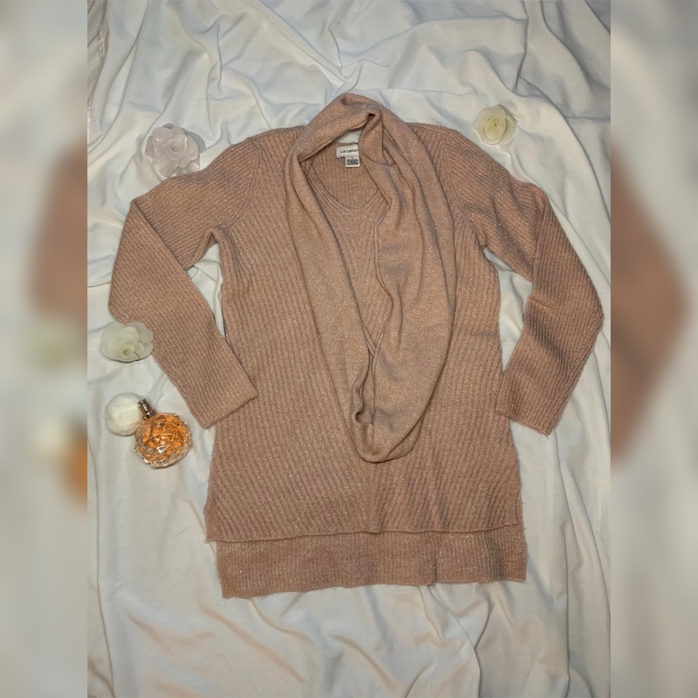 LIZ CLAIBORNE LIGHT PINK SWEATER